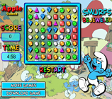 Play Smurfs Bejeweled